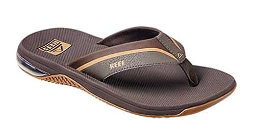 REEF Mens Sandals, Anchor, Brown/Gum, 13 - Image 1