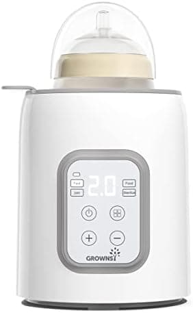 Bottle Warmer, GROWNSY 8-in-1 Fast Baby Milk Warmer with Timer for Breastmilk or Formula, Accurate Temperature Control, with Defrost, Sterili-zing, Keep, Heat Baby Food Jars Function - Image 3
