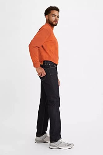 Levi's Men's 505 Regular Fit Jeans (Also Available in Big & Tall), Rinse-Dark Wash, 30W x 30L - Image 3
