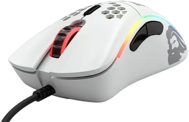 Glorious Model D- (Minus) Wired Gaming Mouse - 61g Superlight Honeycomb Design, RGB, Ergonomic, Pixart 3360 Sensor, Omron Switches, PTFE Feet, 6 Buttons - Matte White - Image 5