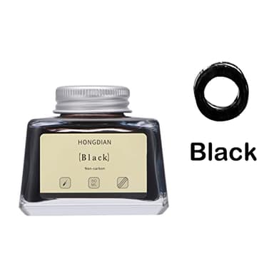 Asvine Hongdian Fountain Pen Bottled Ink Black, 60ml Fountain Pen Bottled Ink, Non Carbon - Image 5