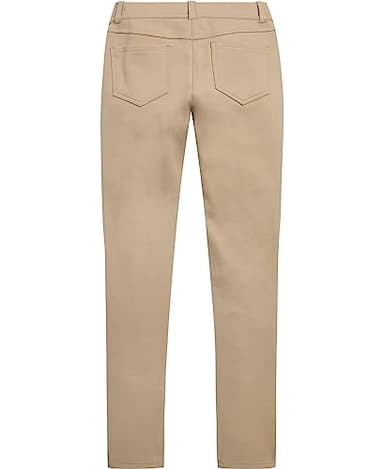 Nautica Girls' Big Stretch Interlock Legging, Khaki 7 - Image 2