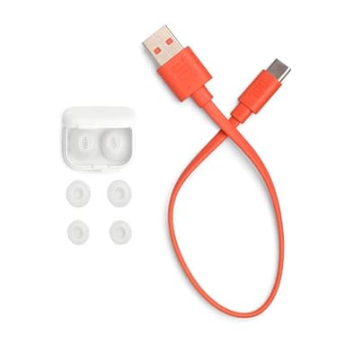 JBL Tune Flex 2 - True Wireless Noise Cancelling Earbuds Spatial Sound and Smart Ambient Technology, 6 mics for Perfect Calls, up to 48Hrs of Playback, IP54 Dust & Water Resistant (White) - Image 8
