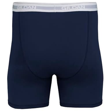 Gildan Men's Underwear Boxer Briefs, Multipack, Cardinal Red/Stripe/Metro Blue/Dot/Navy (5-Pack, Classic Length) - Image 5