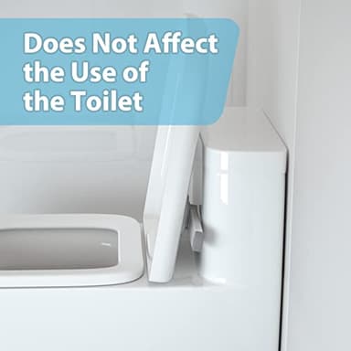 4our Kiddies Baby Toilet Lock (2 Pack) for Child Safety, Baby Proof Toilet Seat Lock with 2 Extra Pallet Fit for Most Standard Toilet, Easy Intallation Toilet Lid Lock with 2 Extra 3M Adhesive - Image 6