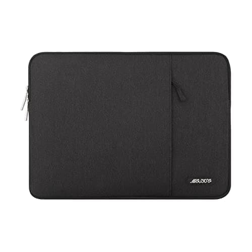 MOSISO Laptop Case 15 inch, 15 inch Laptop Sleeve Compatible with MacBook Air 15 M4 A3241 M3 A3114 M2 A2941 2025 2024 2023,Dell XPS 15,Polyester Vertical Computer Sleeve Bag with Pocket, Black - Image 1