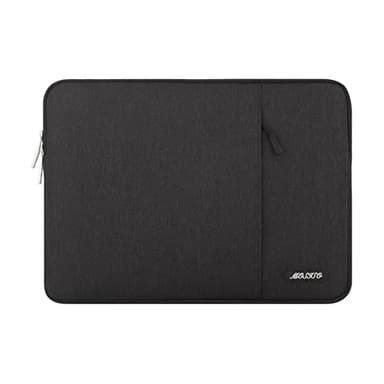 MOSISO Laptop Case 15 inch, 15 inch Laptop Sleeve Compatible with MacBook Air 15 M4 A3241 M3 A3114 M2 A2941 2025 2024 2023,Dell XPS 15,Polyester Vertical Computer Sleeve Bag with Pocket, Black - Image 1