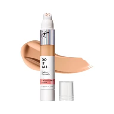 IT Cosmetics Do It All Radiant Concealer ­­– Makeup Concealer – Hydrate & Brighten – Creaseless Medium Coverage & Radiant Finish ­­– Niacinamide & Hyaluronic Acid - Medium Tan Warm, 0.2 Fl Oz - Image 1