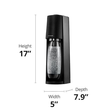 SodaStream Terra Sparkling Water Maker Bundle (Black), with CO2, DWS Bottles, and Bubly Drops Flavors - Image 12