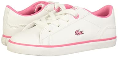 Lacoste Unisex-Child Infant's Lerond Sneaker, Hemp/White/Black, 7 - Image 7
