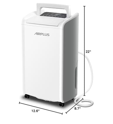 AIRPLUS 4,500 Sq.Ft 70 Pint Dehumidifier for Basements and Home-with Drain Hose,Efficient,Energy-with Dual Protection and 4 Smart Modes,24H Timer,Defrost,for Large room - Image 9