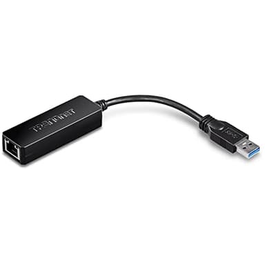 TRENDnet USB 3.0 to Gigabit Ethernet Adapter, Full Duplex 2Gbps Ethernet Speeds, Up to 1Gbps, USB to Gigabit Ethernet Adapter, USB-A, Windows Compatible, USB Powered, Black, TU3-ETG - Image 4