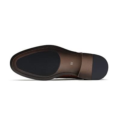 Bruno Marc Men's Lace Up Soft Cap-Toe Formal Dress Shoes,Size 12,Brown-Wingtip,Louis_2 - Image 4