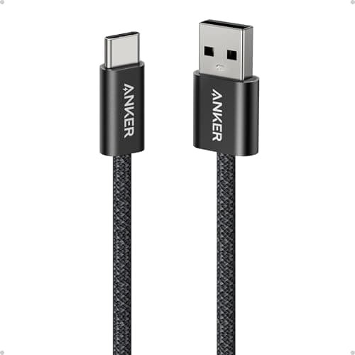 Anker Zolo USB to USB C Cable, Seamless CarPlay Connesction, Durable and Braided Type C Cable, Premium Look with Slim Connector, for iPhone 17/16 Series, iPad Pro, and More (Black, 3.3FT) - Image 1