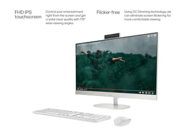 HP 27 inch All-in-One Desktop PC, FHD Touchscreen, AMD Ryzen 5 7520U, 16 GB RAM, 1 TB SSD, AMD Radeon Graphics, Built-in-Speaker, Windows 11 Pro - Image 5