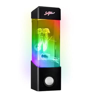 SKYLAR Jellyfish Musical Mood Light with 7 Color Cycles, Wireless Jellyfish Aquarium Lamp with Built-in Bluetooth Speaker, Realistic Aquatic Motion, 5-Hour Playtime, Comes with Rechargeable Battery - Image 1