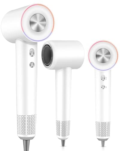 Professional High Speed Ionic Hair Dryer - 1 Min Fast Drying, 180000 RPM Blow Dryer 500 Million Negative Ions, No Heat Damage & Low Noise, Lightweight, Hairdryer with Magnetic Concentrator for Women - Image 1