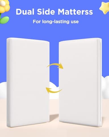 iMMDOKIN Pack and Play Mattress (38"x26"x1.5'') Certified, Hypoallergenic Dual-Sided Portable Crib Mattress Pad for Play Pen, Babies Toddlers, Soft, Waterproof, Machine Washable Cover, Standard Size - Image 6