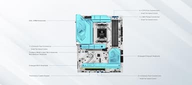 ASRock AMD B850 Steel Legend WiFi 7 Socket AM5 Ryzen 9000, 8000 and 7000 Series DDR5 up to 8000+ (OC) MHz 256GB ATX Motherboard M.2 SATA3 6.0 Gb/s PCIe 5.0 1 HDMI - Image 3