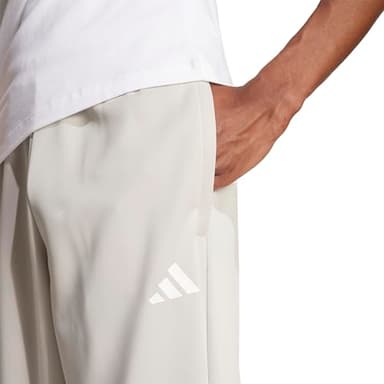 adidas Men's Sereno Cut 3-Stripes Slim Tapered Pants, Wonder Alumina/White - Image 6