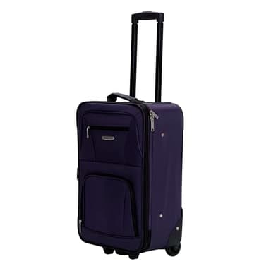 Rockland Fashion Expandable Softside Upright Luggage Set, Purple, 2-Piece (14/19) - Image 9