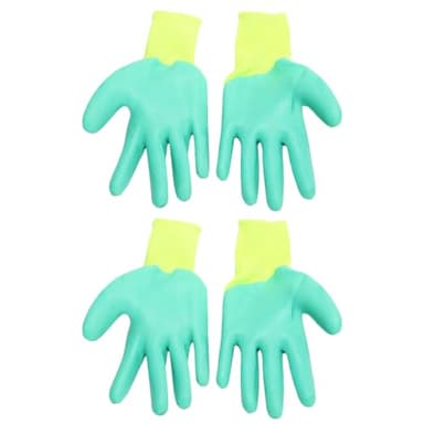 2 Pairs Hamster Gloves, Animals Glove to Handle Hamsters Hamster Bite Gloves Small Animal Handling Gloves Bite Gloves for Hamsters Rubber Pet Cat Gloves - Image 1