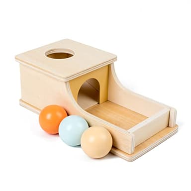 Busy edition Montessori Toys for Babies 6-12 Months Object Permanence Box Wooden Ball Drop Toy Play for 6 Month 1 2 3 Year Old Toddlers Infant Early Age Toy - Image 1