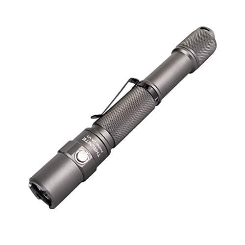 ThruNite Archer 2A V3 LED Flashlight, 500 Lumens Mini AA Flashlight with Lanyard, IPX8 Water-Resistant Dual Switch Outdoor Flash Light for Hiking, Camping, Everyday Use, EDC - Metal Grey CW - Image 1