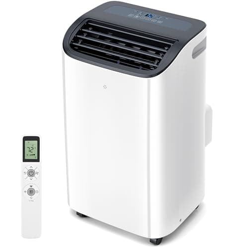 EUHOMY 12000 BTU Portable Air Conditioners - 2025 Upgraded Air Conditioner Portable for Rooms up to 550 Sq.Ft, Quiet AC Unit with Smart Sleep Mode, 24H Timer, Remote, 3-in-1 Air Cooler for Family - Image 1