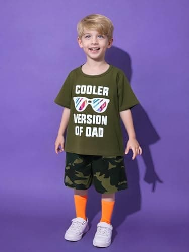 DISAUR Toddler Boy Short Sets Green Letter Printed Toddler Summer Clothes Boy 2t 3t 2-3t Spring Outdoor Wearing - Image 7