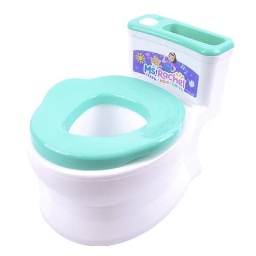 Ms. Rachel 2-in-1 Playtime Floor Potty Trainer With Sound - Stage 1 Training - Removable Potty Seat for Stage 2 Training - 6 Ms. Rachel Sounds and Music - Storage - Removable Parts for Easy Cleaning - Image 1