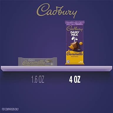 CADBURY DAIRY MILK CARAMELLO Milk Chocolate Candy Bars, 4 oz (14 Count) - Image 7