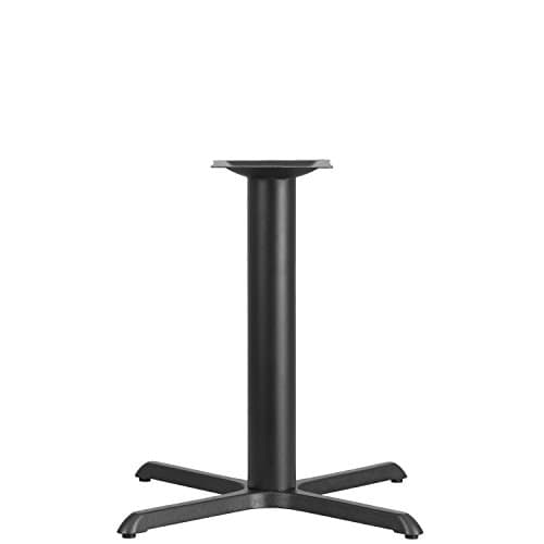 Flash Furniture 33'' x 33'' Restaurant Table X-Base with 4'' Dia. Table Height Column - Image 1