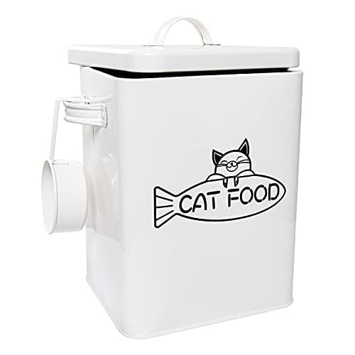 Vumdua Dog and Cat Food Storage Container, Farmhouse Pet Food Containers with Lid and Dry Food Scoop, Durable Airtight Great Gift for Pet Owners - Image 1