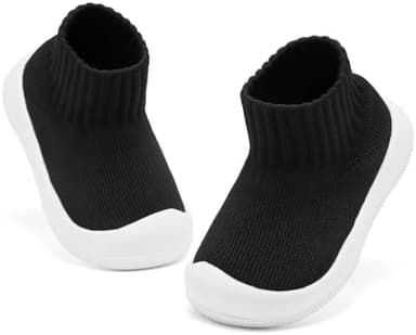 Eashi Baby Boy Girl Non-Skid Indoor Infant Walking Shoes Breathable Warm Elastic Sock Shoes with Memory Sole Protect Toes Outdoor Sneakers - Image 3