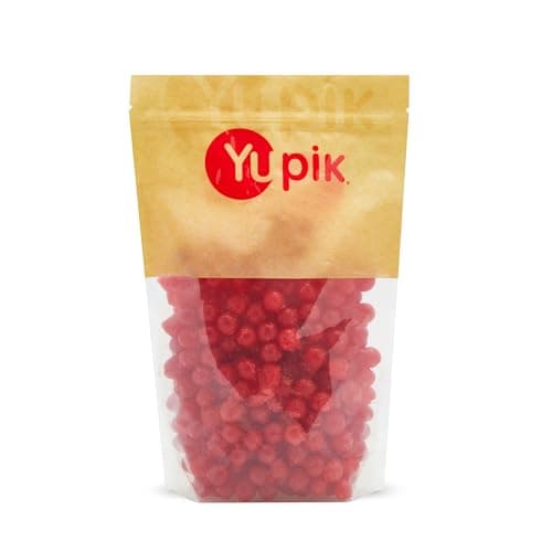 Yupik Sour Cherry Candies, 2.2 lb (35.2 oz), Cherry-Flavored Balls, Sweet & Tart, Chewy Red Gummies, Fun Treat, Sweet Candy, Delicious Snack, Ideal for Gifting, Holidays & Decorating - Image 1