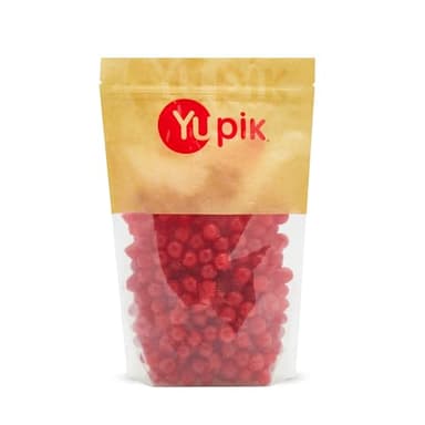 Yupik Sour Cherry Candies, 2.2 lb (35.2 oz), Cherry-Flavored Balls, Sweet & Tart, Chewy Red Gummies, Fun Treat, Sweet Candy, Delicious Snack, Ideal for Gifting, Holidays & Decorating - Image 1