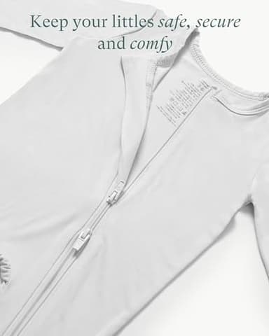 PurComfy Baby Long Sleeve Romper Jumpsuit, Premium Soft Rayon One Piece Pajamas Boy Girl 2-Way Zipper Coverall Sleeper - Image 7