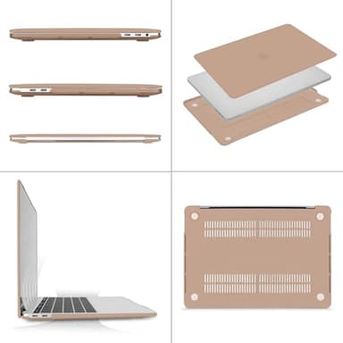 MOSISO Compatible with MacBook Pro 13 inch Case M2 2025, 2024, 2023, 2022-2016 A2338 M1 A2251 A2289 A2159 A1989 A1708 A1706, Plastic Hard Shell&Keyboard Cover&Screen Film&Storage Bag, Bronze Brown - Image 5