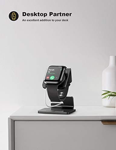 Lamicall Watch Stand for Apple Watch Magnetic Fast Charger - Desk Charging Stand Holder Dock for Apple iWatch Series SE3 SE2 Ultra 3, Series 11 10 9 8 7 6 5(49mm 46mm 45mm 44mm 42mm 41mm 40mm 38mm - Image 4