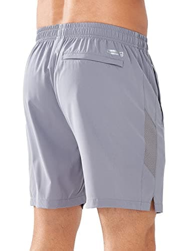 NORTHYARD Men's Running Athletic Shorts 5"/ 7"/ 9" Workout Gym Short Tennis Quick Dry Active Sport Hiking Basketball-5'' Stone-M - Image 3