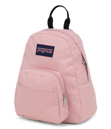 JanSport Half Pint Mini Backpack, 10.2 L - Durable Mini Bag Purse with Adjustable Shoulder Straps, Single Main Compartment, Zippered Stash Pocket, Misty Rose - Image 7