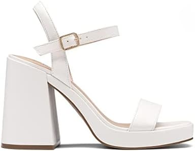 DREAM PAIRS Heels for Women Block Chunky Platform High Heels Open Toe Fashion Wedding Party Evening Prom Dance Ankle Strap Dress Pump Sandals Shoes - Image 5