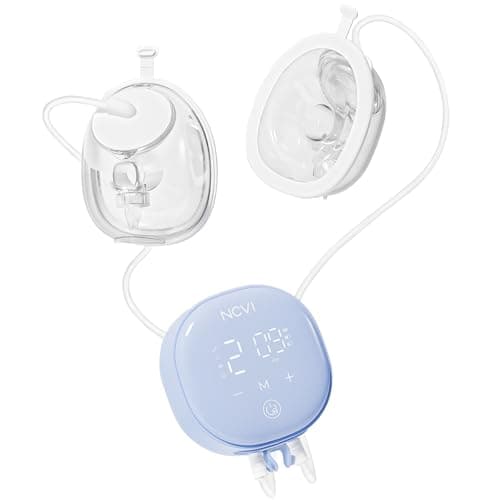 NCVI Wearable Breast Pump Hands Free with 21/24mm Flange, Portable Electric Automatic Breastfeeding Pump for Travel Work Equipped with Third-Generation Wearable Cups Non-Spill, On-The-go Size - Image 1