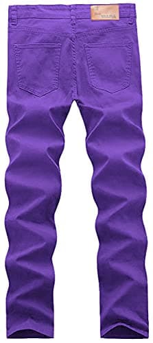 WULFUL Men's Slim Fit Skinny Stretch Comfy Jeans Denim Pants - Image 2