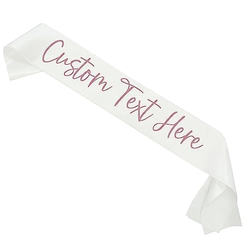 Custom Text Satin Sash | Custom Quote Sash Custom Sash Personalized Sash Birthday Sash Bachelorette Sash Bride to Be Bridal Sash Pageant Sash - Image 1