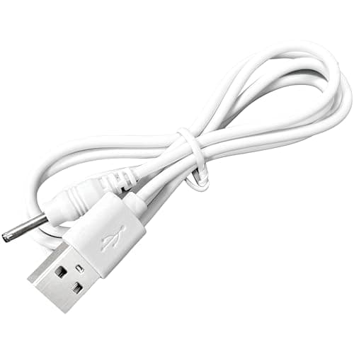 BabyValley DC Charging Cable for Womanizer Pro40 Toy, for Stulys Pen, for Tablet Pen, for Digital Drawing, for Graphics Pen, for Shower Speakers Barrel Jack USB Charger Cord (1, White) - Image 1
