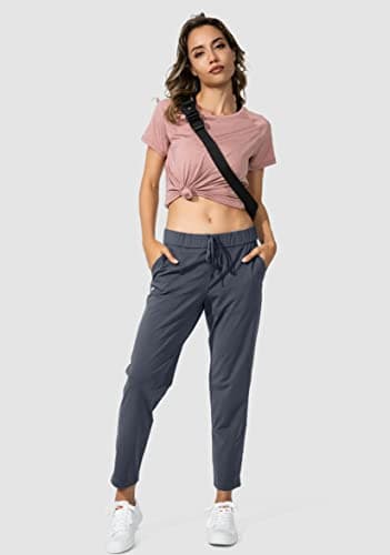 G Gradual Women's Pants with Deep Pockets 7/8 Stretch Sweatpants for Women Athletic, Golf, Lounge, Work (Dark Grey, X-Small) - Image 5