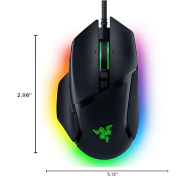 Razer Basilisk V3 Customizable Ergonomic Gaming Mouse: Fastest Gaming Mouse Switch - Chroma RGB Lighting - 26K DPI Optical Sensor - 11 Programmable Buttons - HyperScroll Tilt Wheel - Classic Black - Image 8
