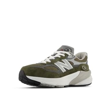 New Balance Baby FuelCell 990 V6 Lace-up Sneaker, Olive/Grey, 2 Wide US Unisex Infant - Image 1